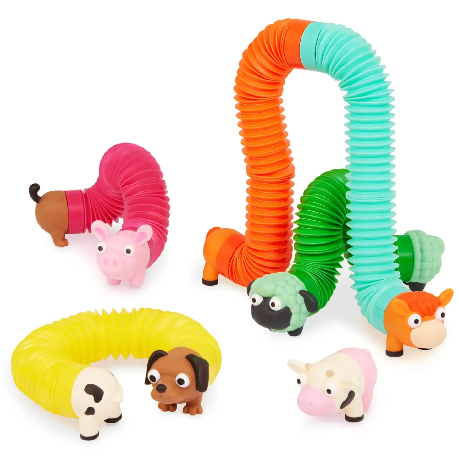 Akordeonowe rurki sensoryczne Li’l Barn Buddies - WIEJSKIE ZWIERZĘTA