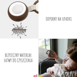 Alilo CocoNap W1 - odtwarzacz MP3 i lampka do karmienia - kokos
