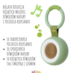 Alilo CocoNap W1 - odtwarzacz MP3 i lampka do karmienia - awokado