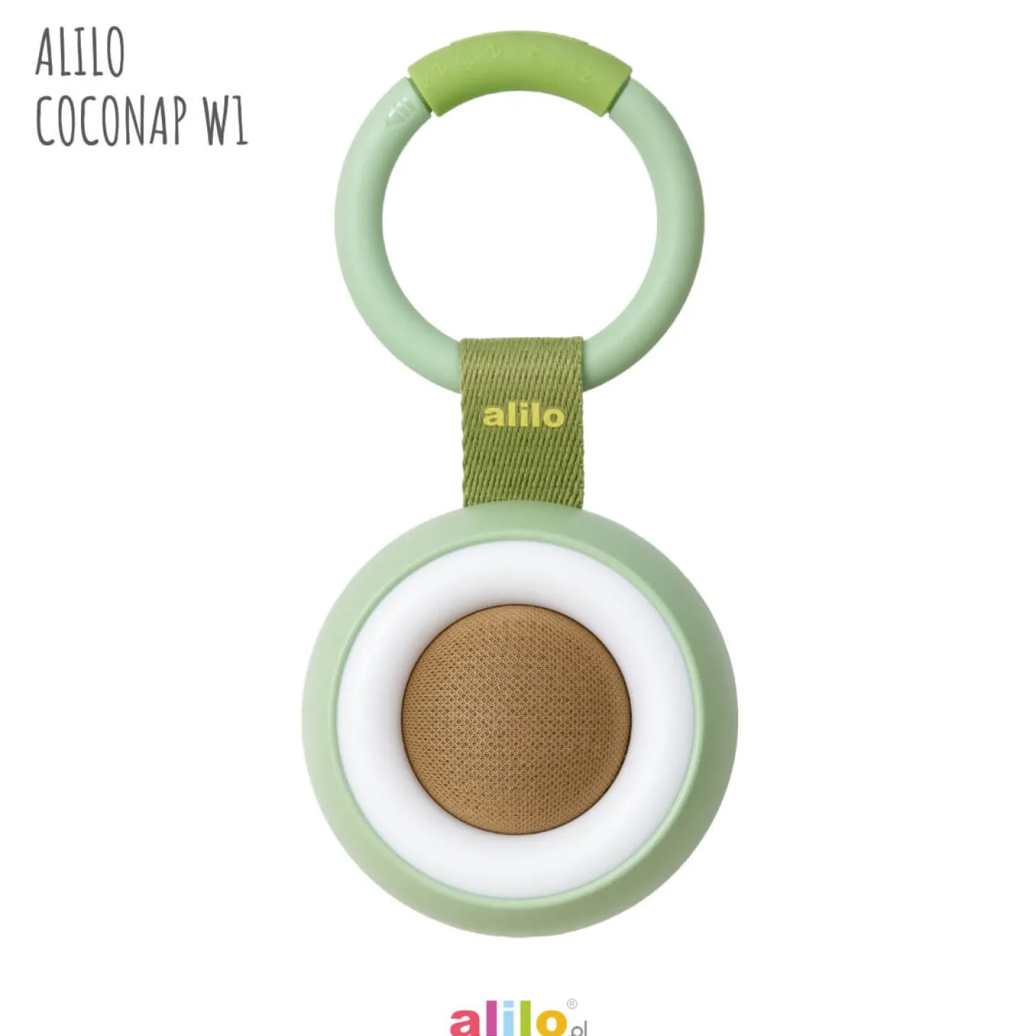 Alilo CocoNap W1 - odtwarzacz MP3 i lampka do karmienia - awokado