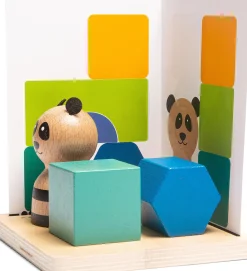 Łamigłówka 3D PANDA, drewniana gra edukacyjna