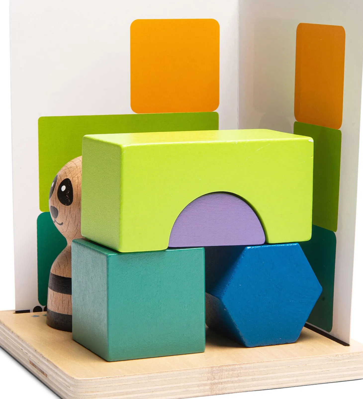 Łamigłówka 3D PANDA, drewniana gra edukacyjna