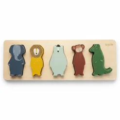 Animals Drewniane puzzle w kształcie zwierząt