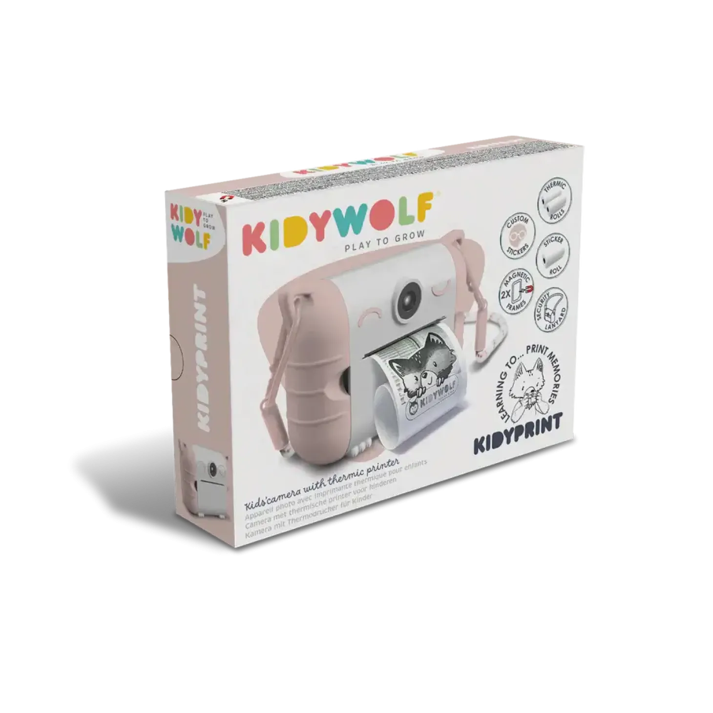 Aparat fotograficzny z funkcją drukowania KIDYPRINT - różowy
