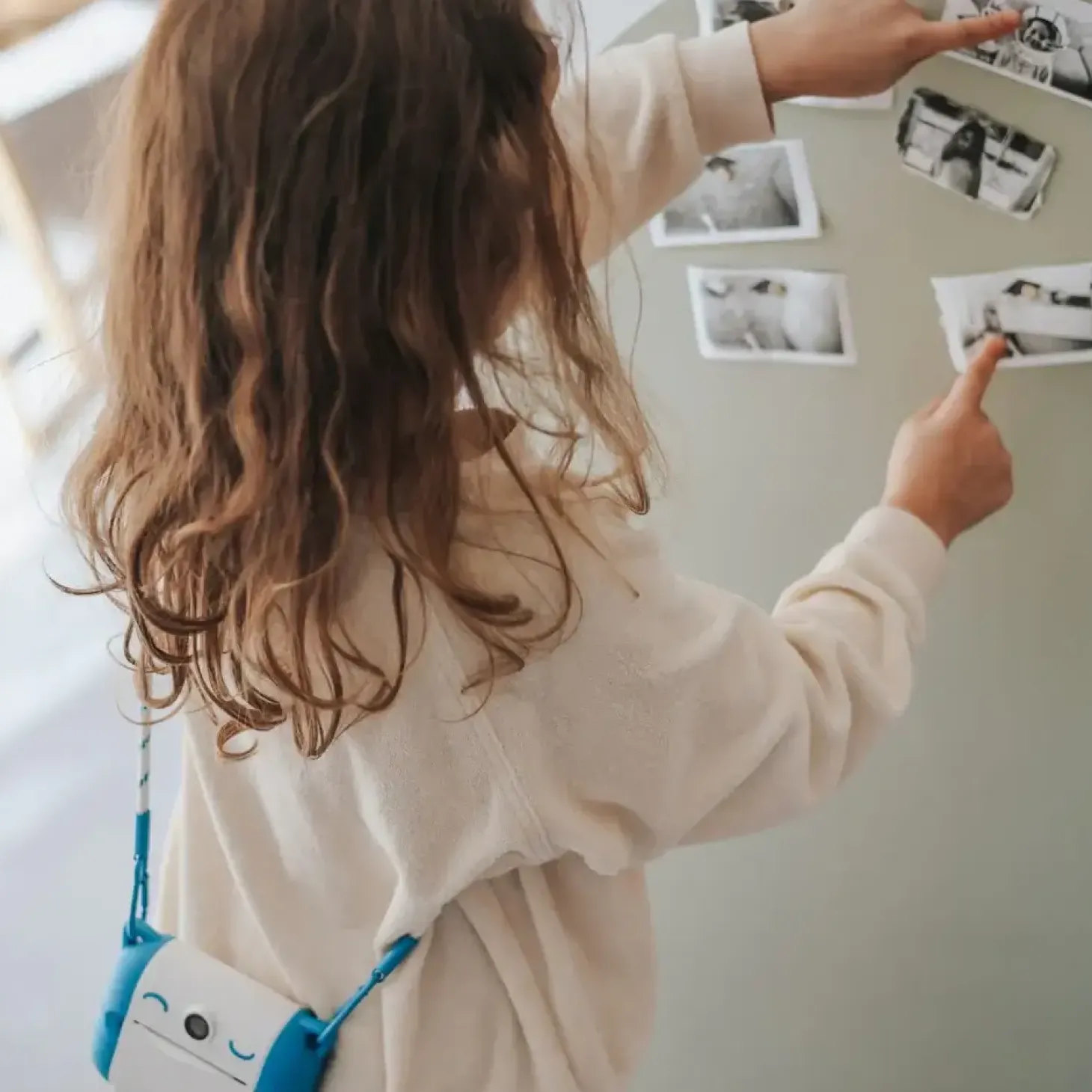 Aparat fotograficzny z funkcją drukowania KIDYPRINT - niebieski
