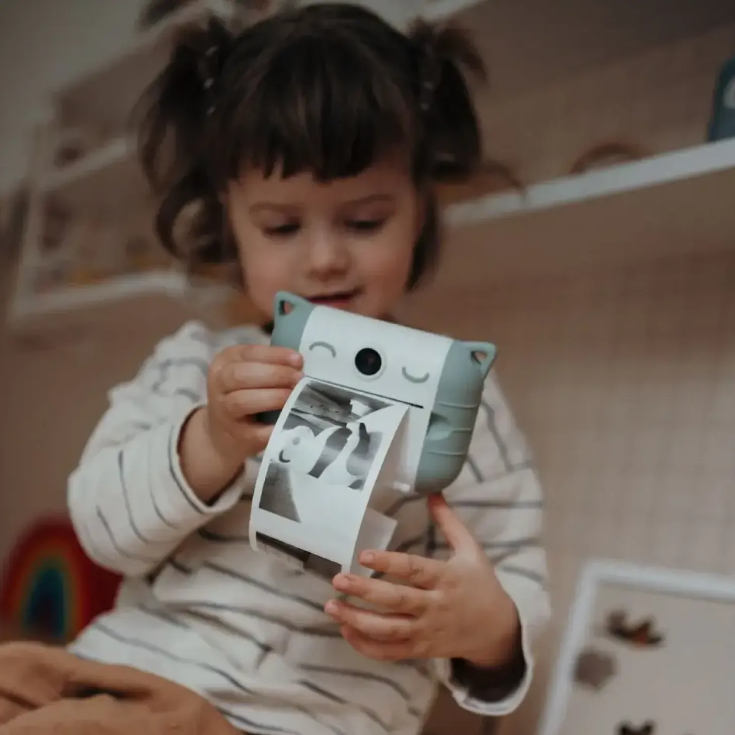 Aparat fotograficzny z funkcją drukowania KIDYPRINT - zielony