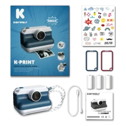 Aparat z drukarką dla dzieci K-PRINT - BLUE