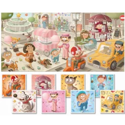 Baby puzzle - dwustronne puzzle dla najmłodszych - MIASTO