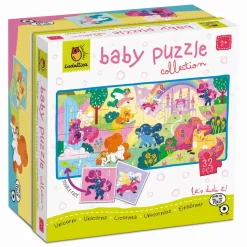Baby puzzle - dwustronne puzzle dla najmłodszych - JEDNOROŻCE