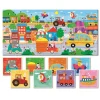 Baby puzzle - dwustronne puzzle dla najmłodszych - ŚRODKI TRANSPORTU