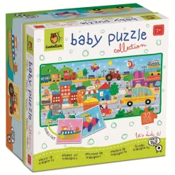 Baby puzzle - dwustronne puzzle dla najmłodszych - ŚRODKI TRANSPORTU
