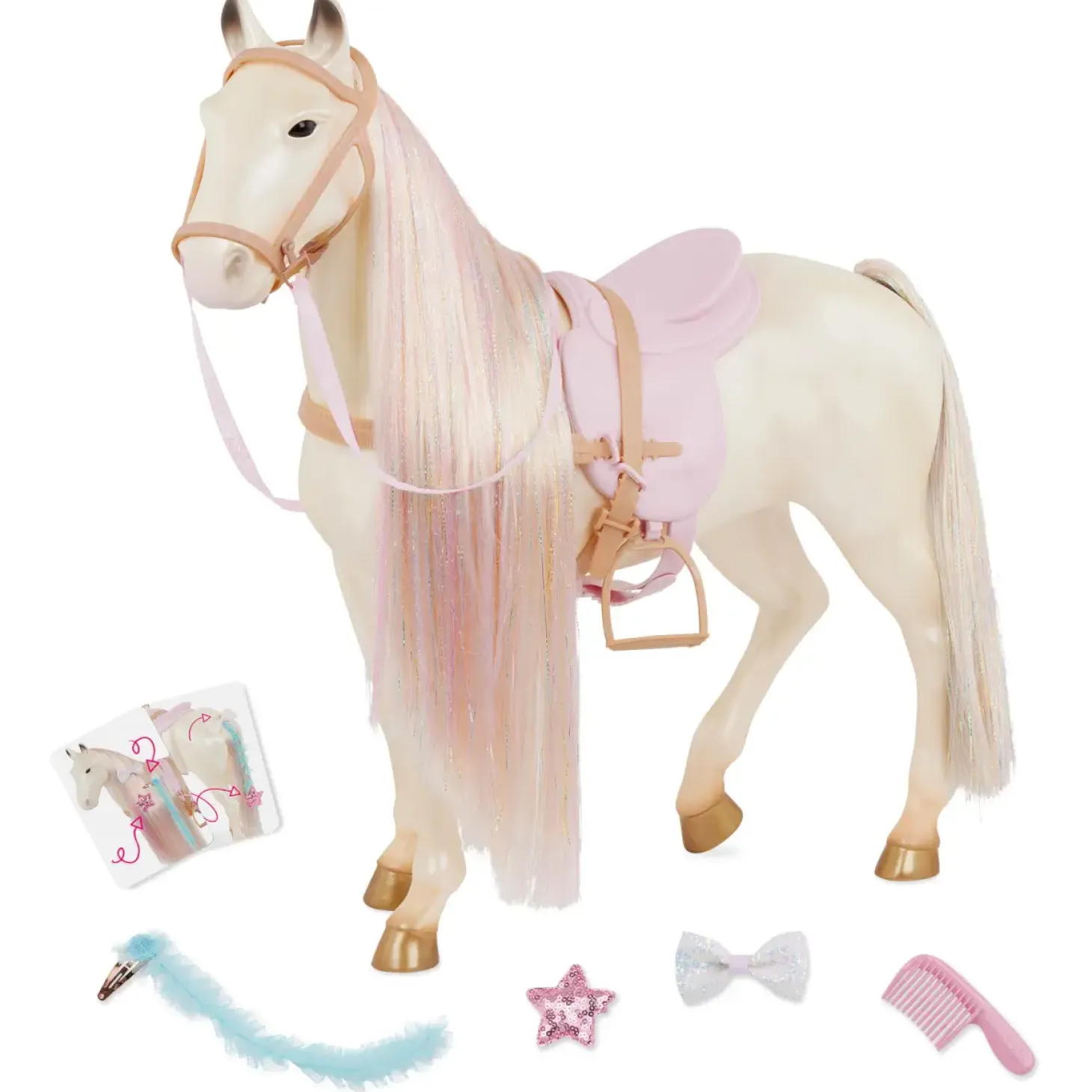Baśniowy rumak dla lalki 46cm - ENCHANTING HORSE - do czesania i stylizacji