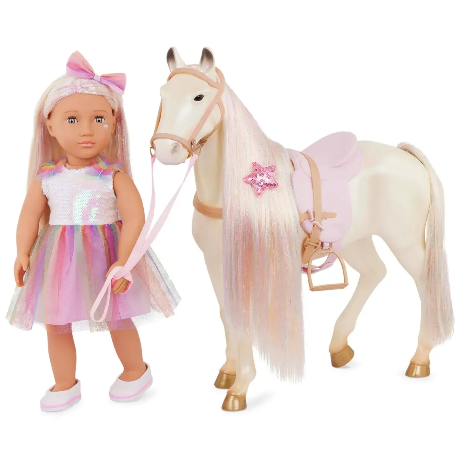 Baśniowy rumak dla lalki 46cm - ENCHANTING HORSE - do czesania i stylizacji