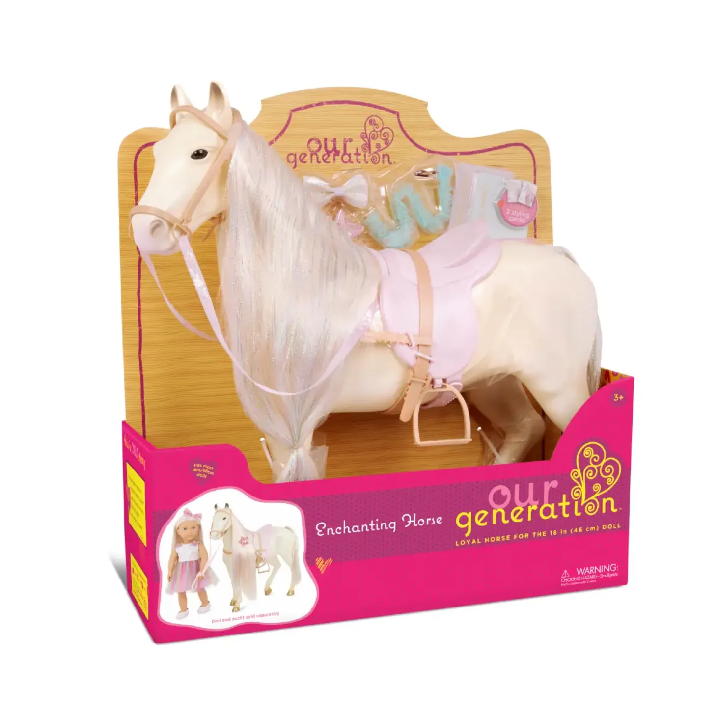 Baśniowy rumak dla lalki 46cm - ENCHANTING HORSE - do czesania i stylizacji