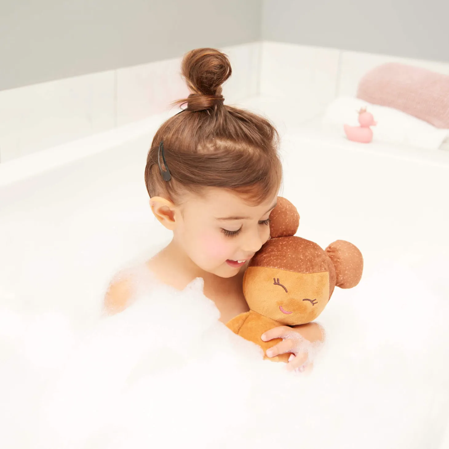 Bath Doll - lalka przytulanka do kąpieli - szatynka, wersja bez ręczniczka