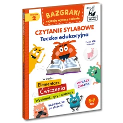 Bazgraki czytają wyrazy i zdania. Czytanie sylabowe. Teczka edukacyjna.