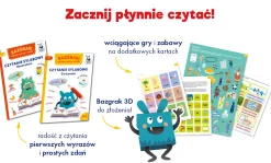 Bazgraki czytają wyrazy i zdania. Czytanie sylabowe. Teczka edukacyjna.