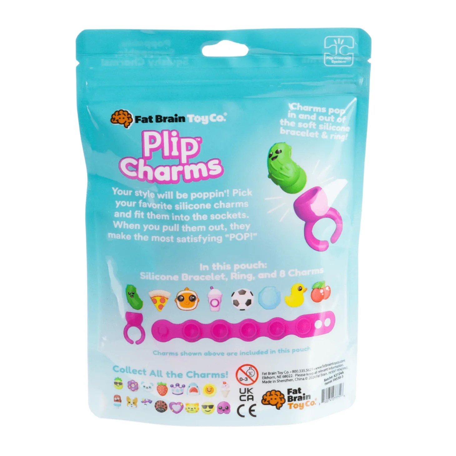 Biżuteria Plip Charms - zestaw różowy
