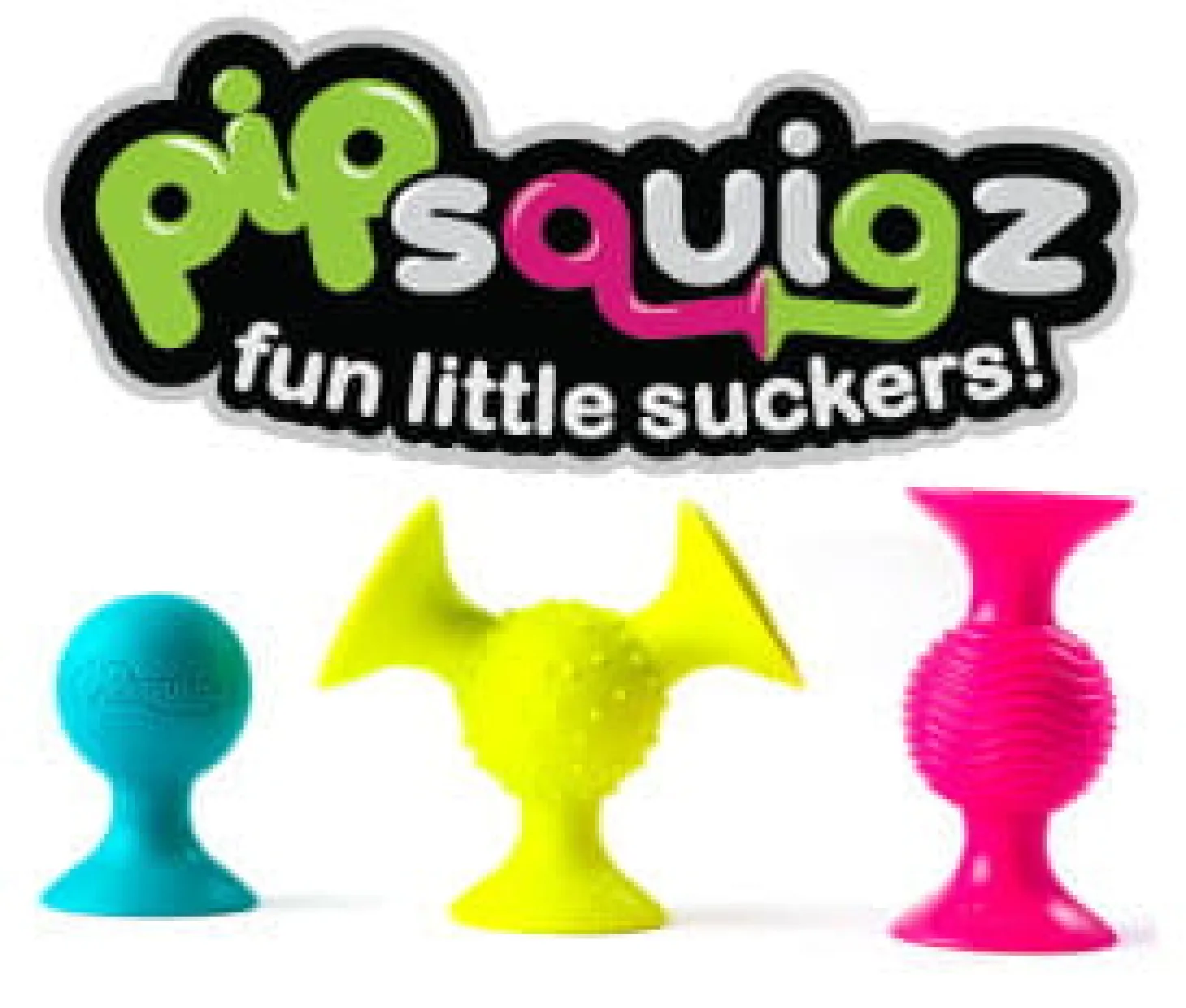 Bobo Przyssawki. 3 Grzechotki. PipSquigz.