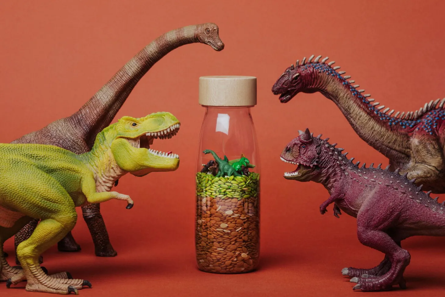 Butelka obserwacyjna - dinozaury JURASSIC