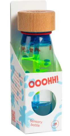 Butelka sensoryczna dwufazowa MOVE SPIRALA niebieska
