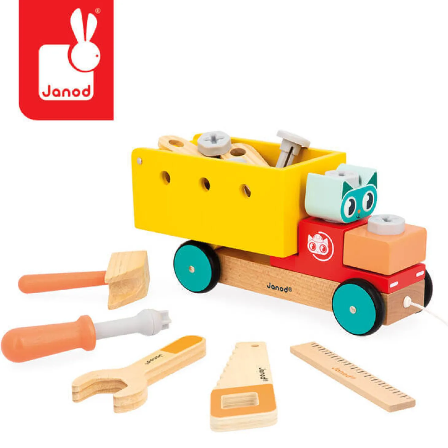 Ciężarówka do składania i ciągnięcia Brico'kids 2+