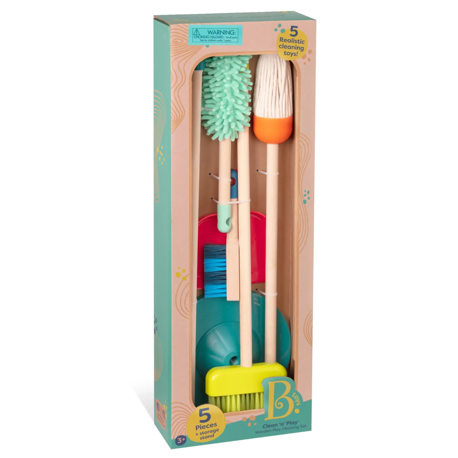 Clean ‘n’ Play – drewniany zestaw do sprzątania