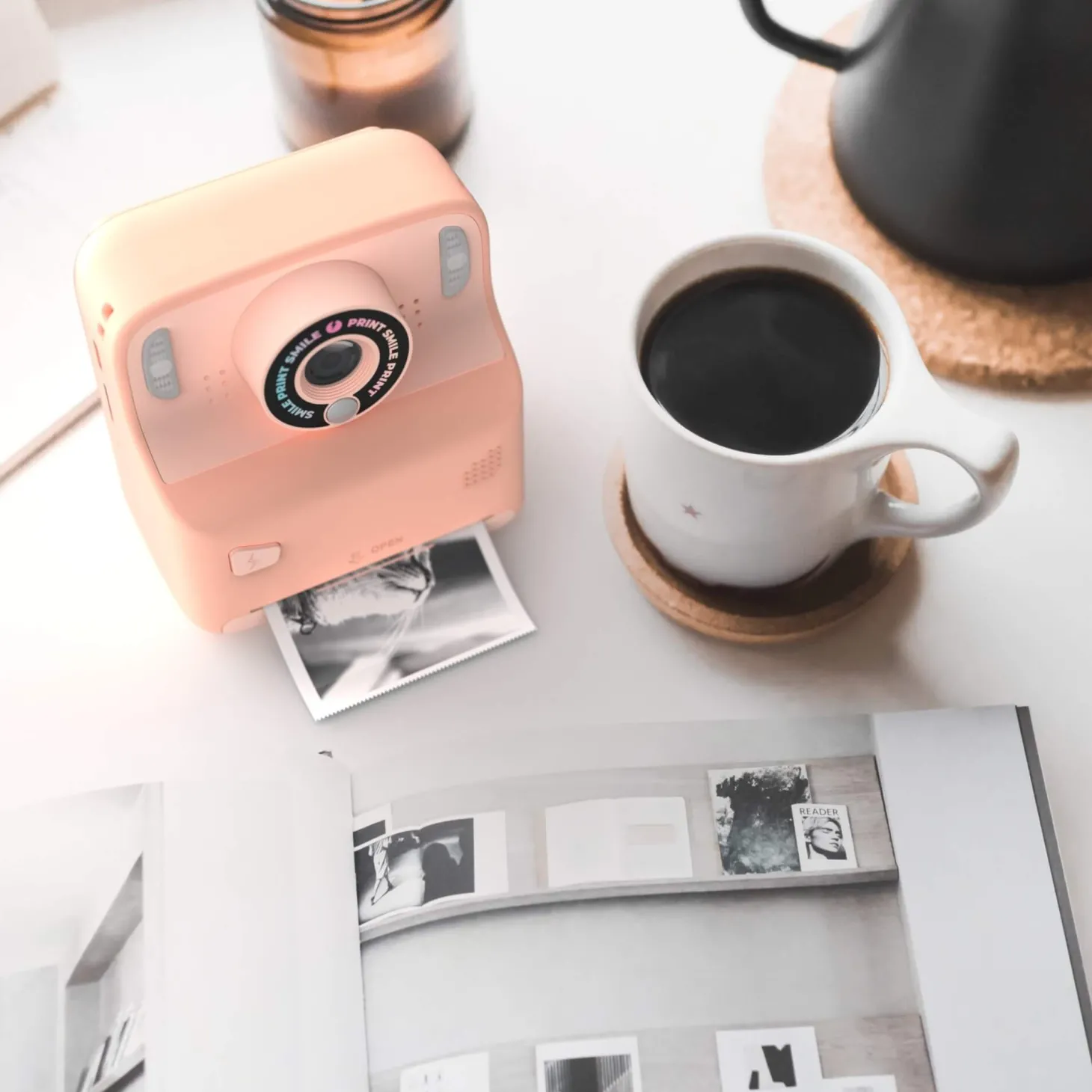 Cyfrowy aparat z funkcją drukowania PixiPrint - Różowy
