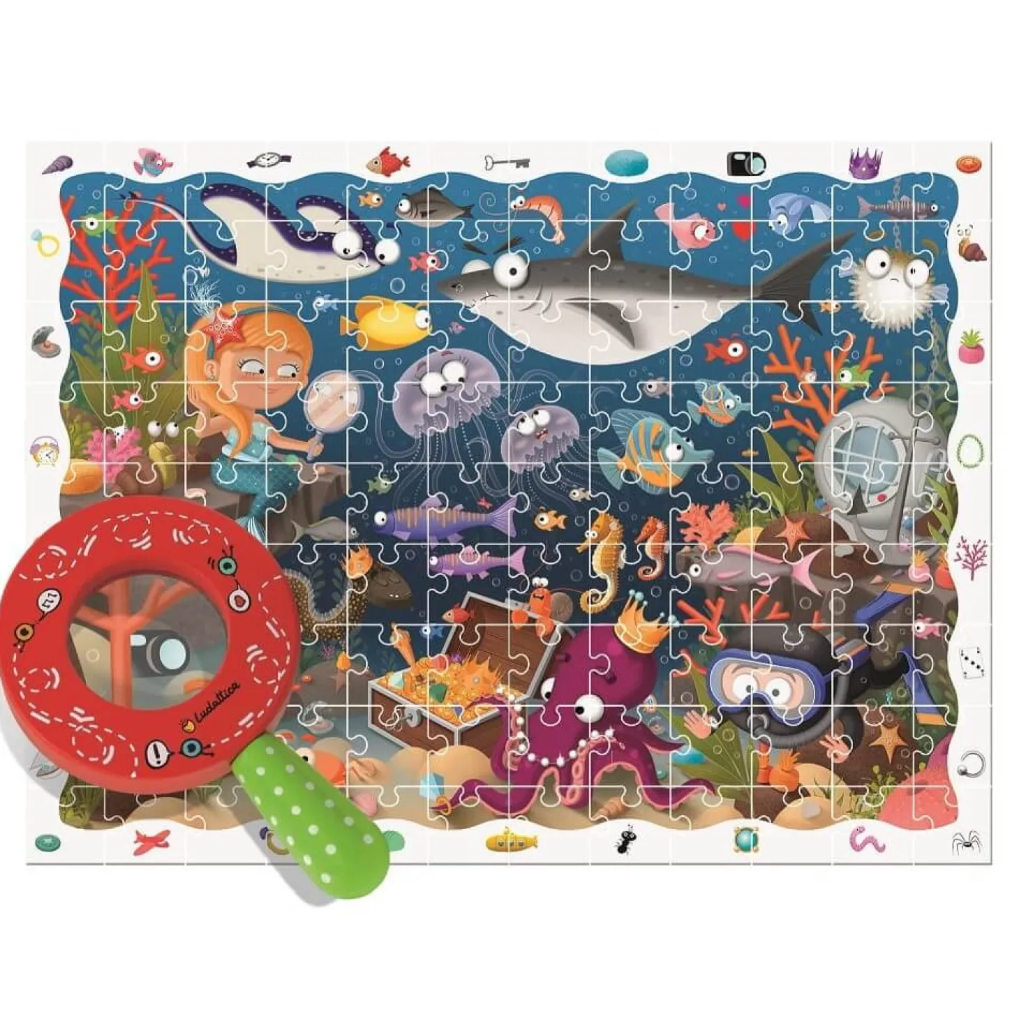 DETECTIVE PUZZLE - puzzle, gra detektywistyczna - MORSKIE GŁĘBINY