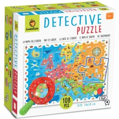 DETECTIVE PUZZLE - puzzle, gra detektywistyczna - MAPA EUROPY