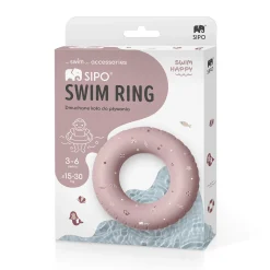 Dmuchane koło do pływania dla dzieci 3-6 lat (15-30 kg) - różowe