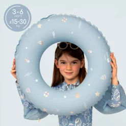 Dmuchane koło do pływania dla dzieci 3-6 lat (15-30 kg) - niebieskie