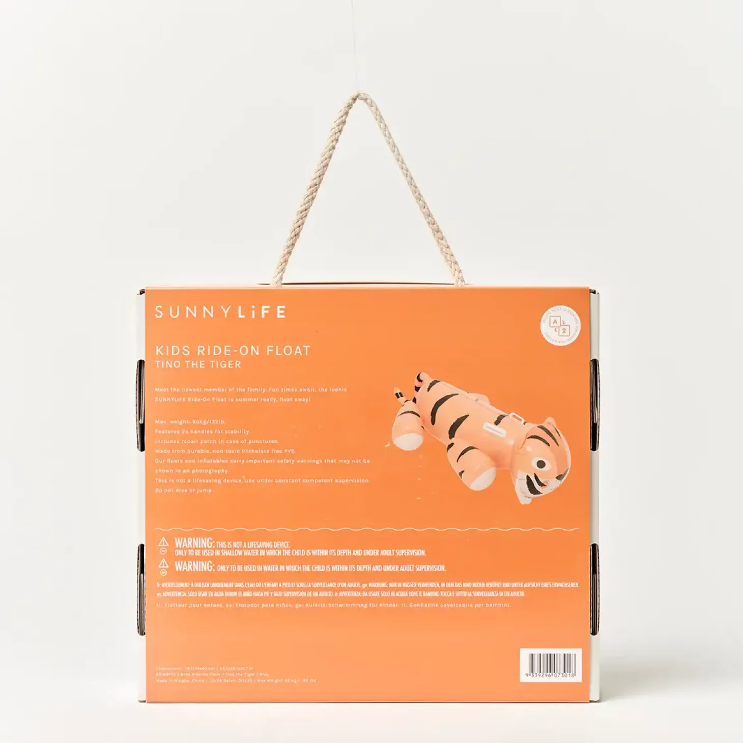 Dmuchany jeździk wodny - Tino the Tiger