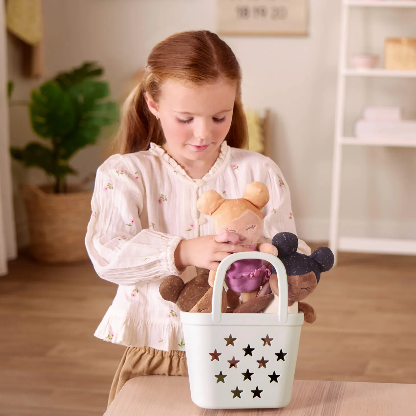 Doll Bundle - Trio laleczek kąpielowych z koszykiem