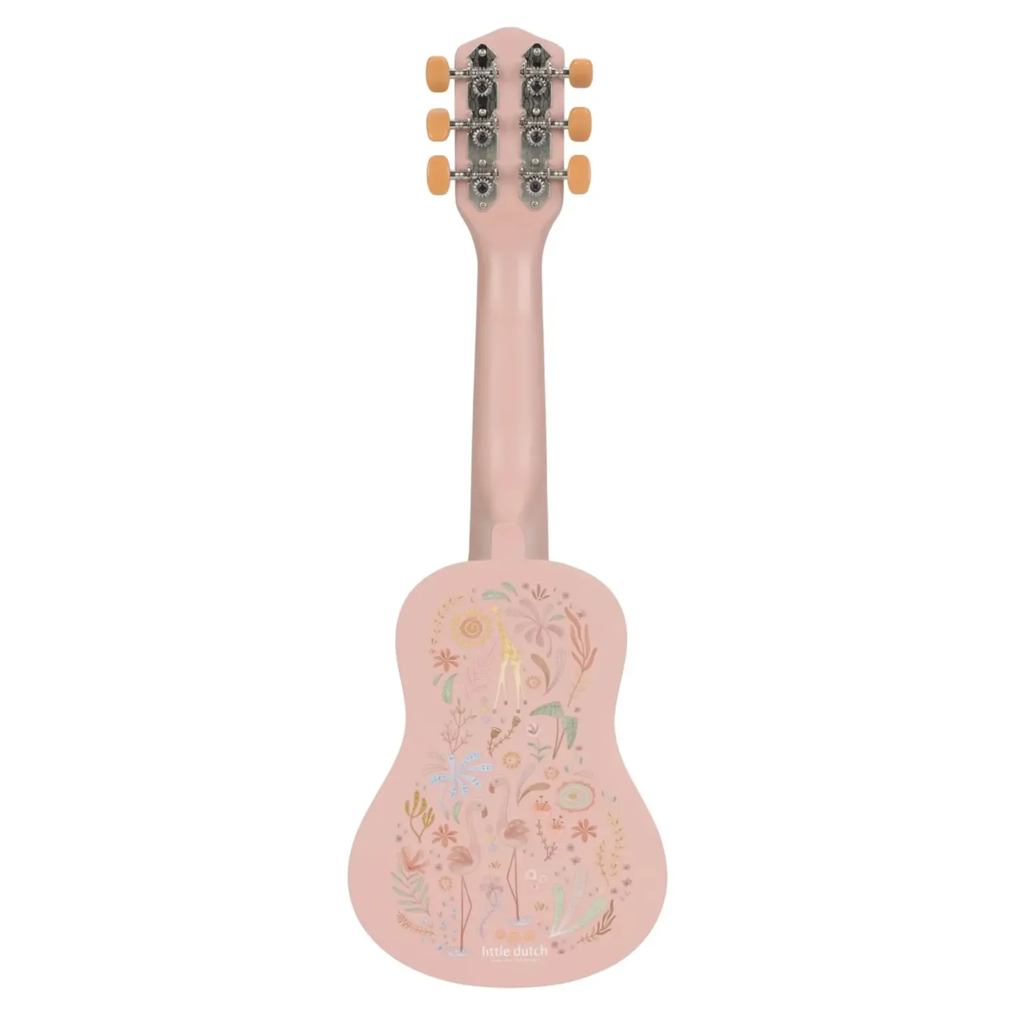 Drewniana gitara różowa Safari Friends FSC