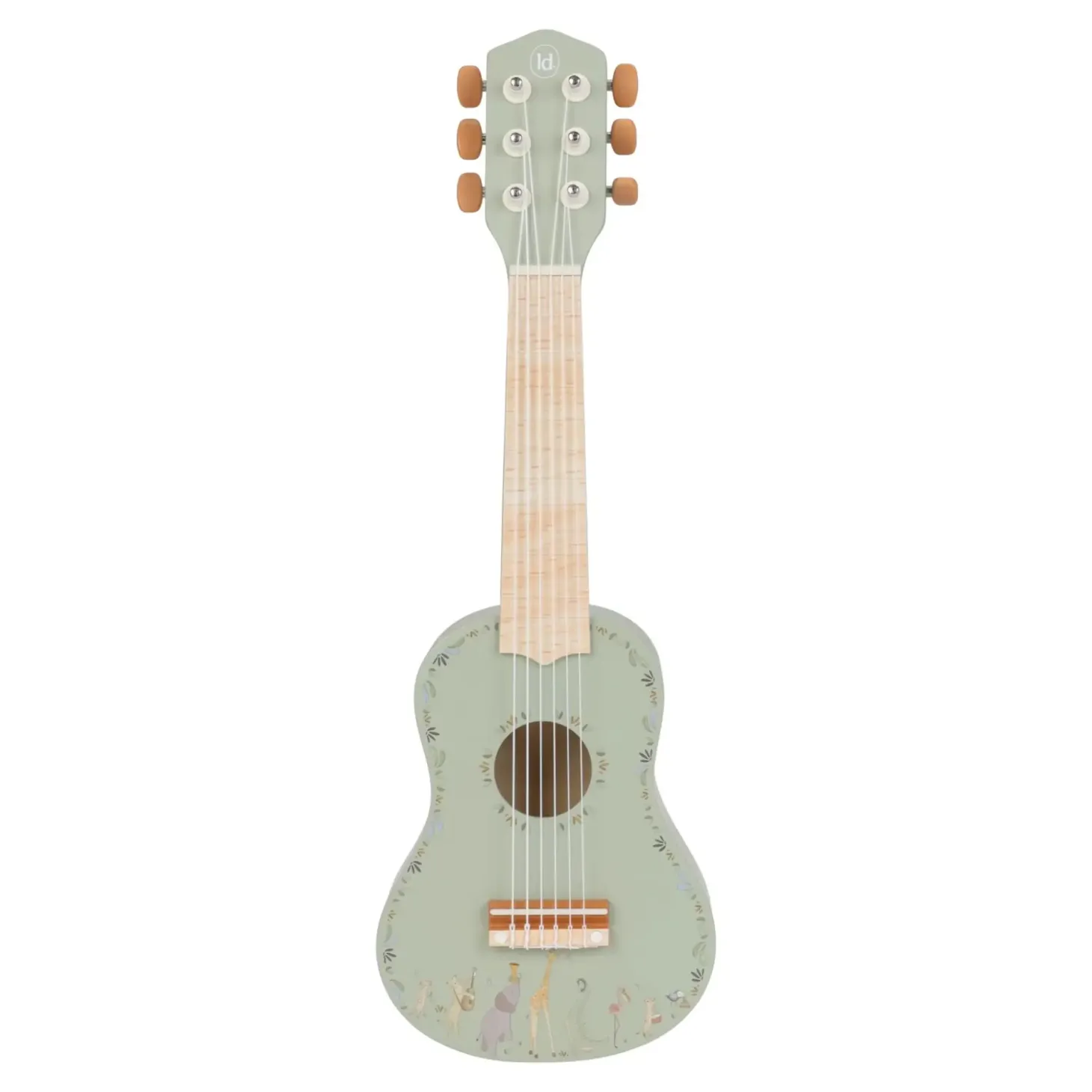 Drewniana gitara zielona Safari Friends FSC