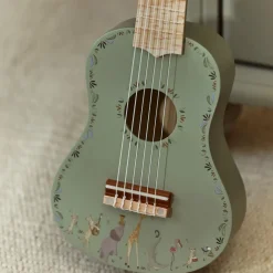 Drewniana gitara zielona Safari Friends FSC