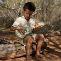 Drewniana gitara zielona Safari Friends FSC