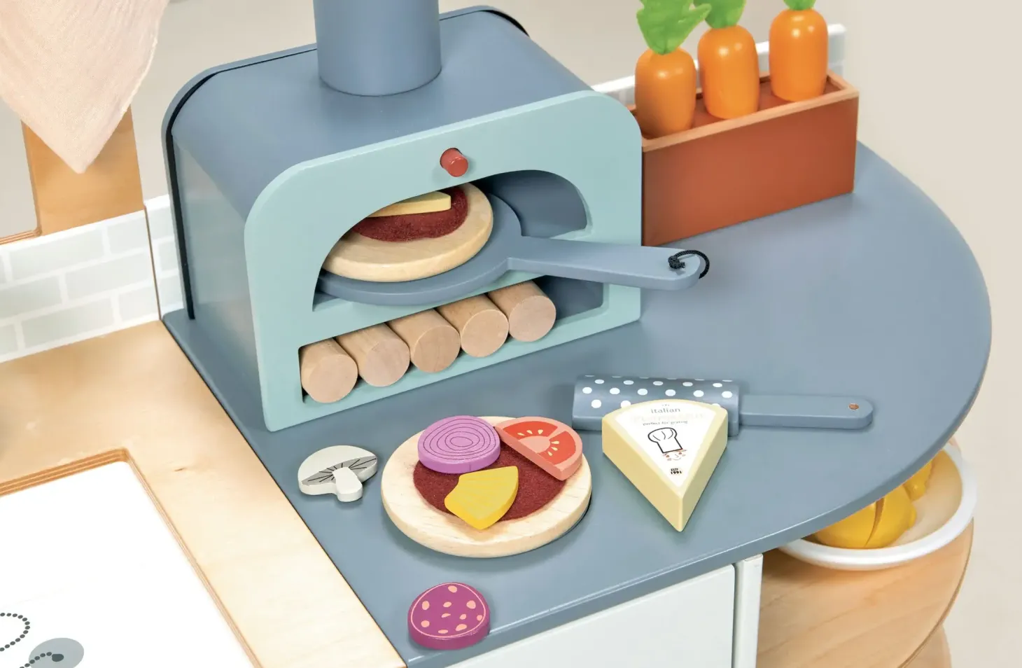 Drewniana kuchnia XXL z piekarnikiem La Fiamma Grand Kitchen