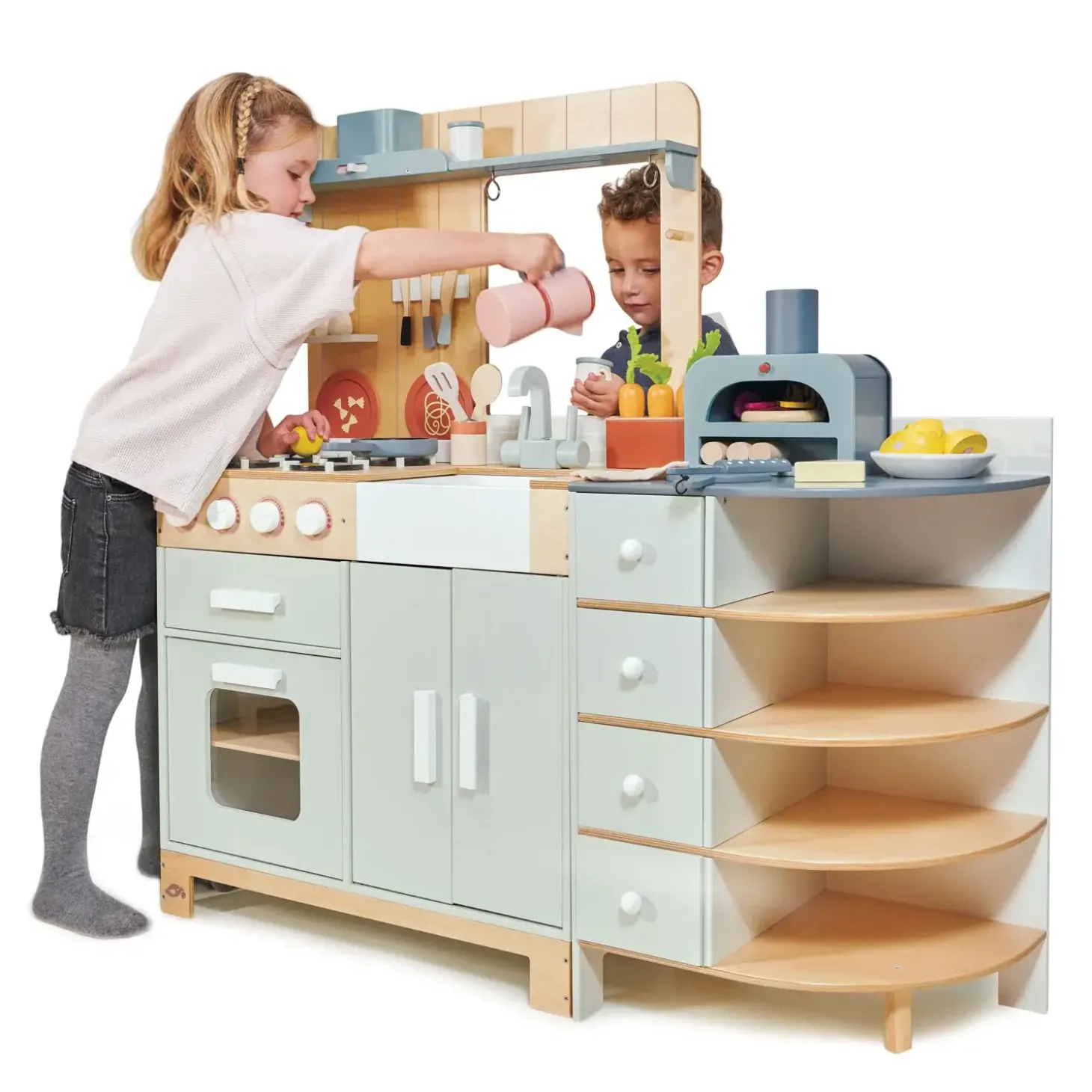 Drewniana kuchnia XXL z piekarnikiem La Fiamma Grand Kitchen