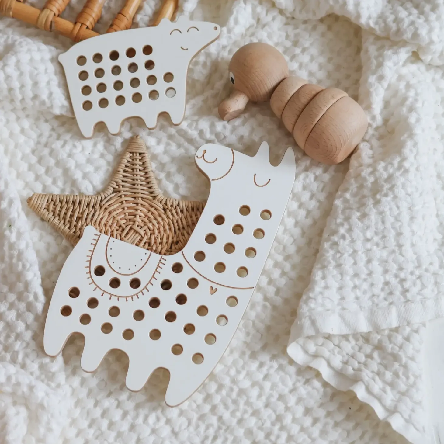 Drewniana przeplatanka - Lama Zosia