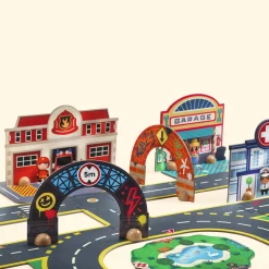 Drewniana układanka 3D MIASTO CRAZY MOTORS