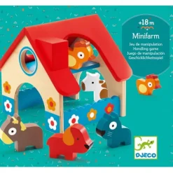 Drewniana zabawka mini farma