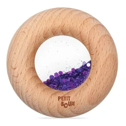 Drewniana zabawka sensoryczna Donut Calm - fioletowy