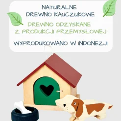Drewniane figurki do zabawy - pieski