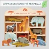 Drewniane figurki do zabawy - zwierzęta Safari