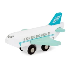 Drewniane pojazdy Wooden Vehicles, zestaw z samolotem