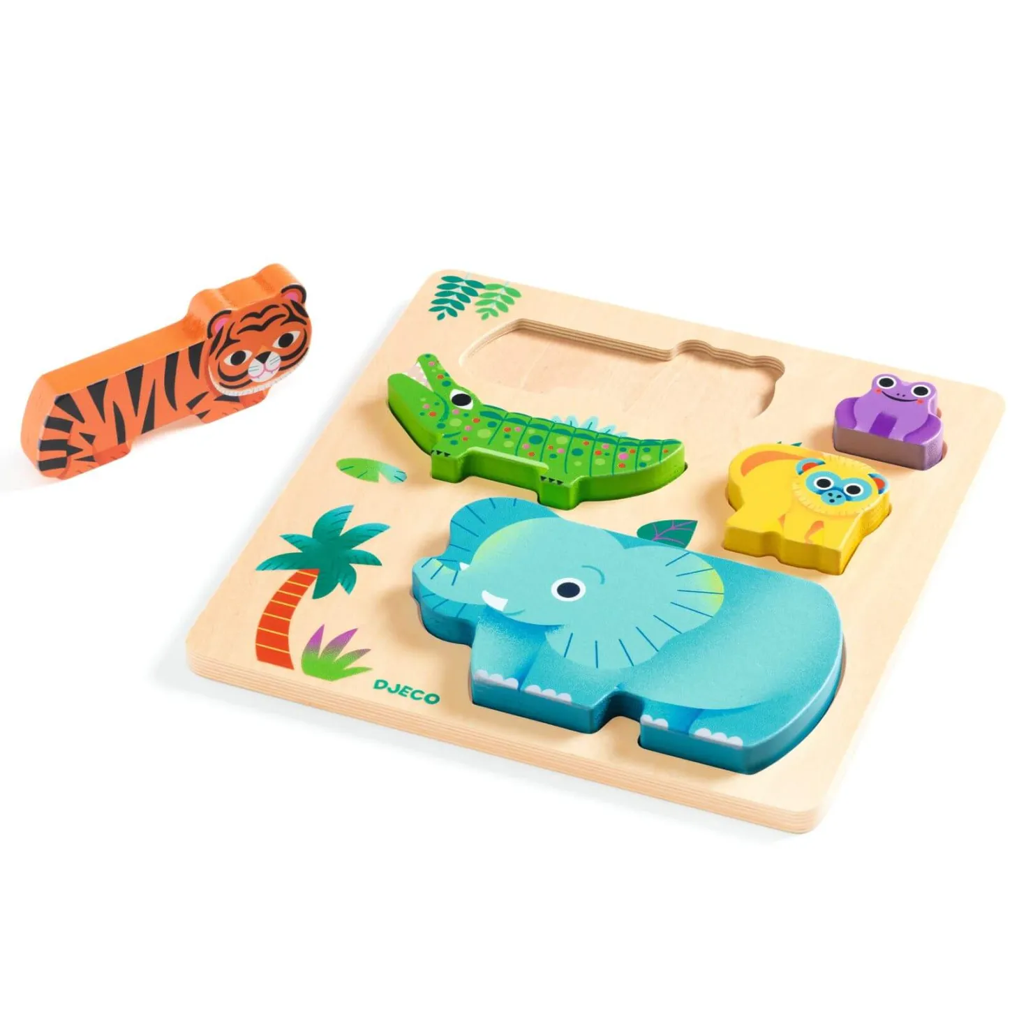 Drewniane puzzle DZIKIE ZWIERZĄTKA