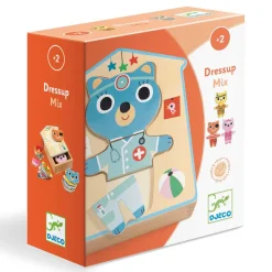 Drewniane puzzle PRZEBIERANKI