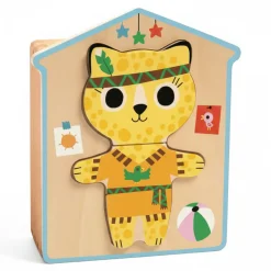 Drewniane puzzle PRZEBIERANKI